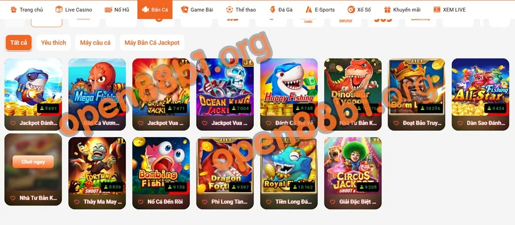 OPEN88B1 GAME BẮN CÁ UY TÍN SỐ 1